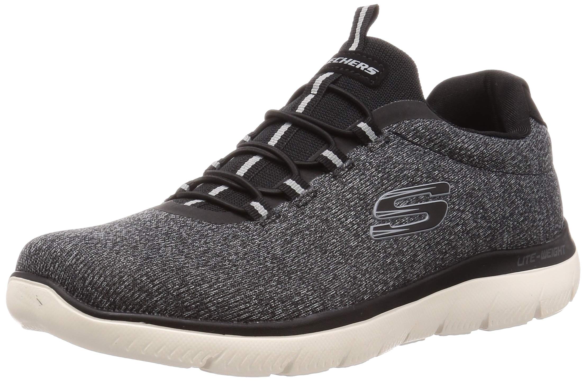 Skechers Men's Summits Forton Sneaker, Black, 9.5 UK