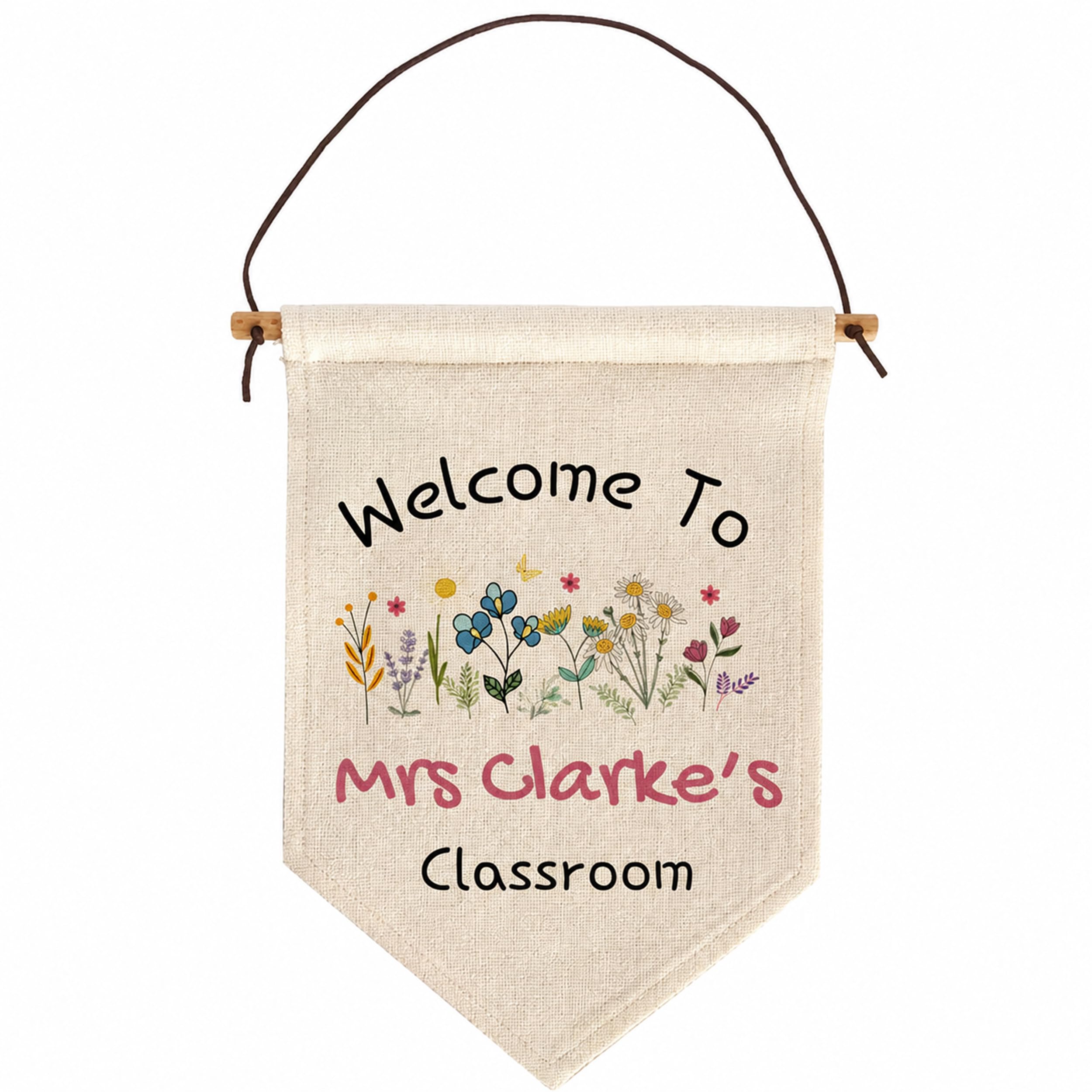 UNIQUEPGIFTS Personalised Teacher Classroom Sign, Nursery Gift