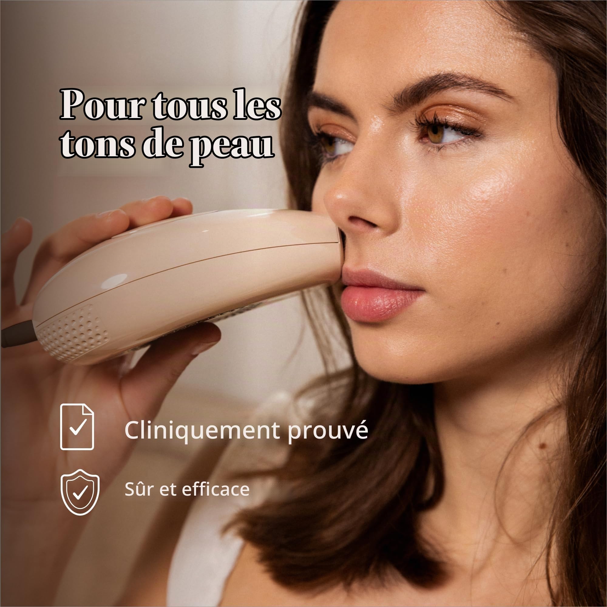 Silk'n épilateur à lumière pulsée - Infinity Fast - Appareil d'épilation IPL avec technologie eHPL - Adapté à toutes les couleurs de peau - Ultrarapide - Pour corps, visage, bikini et plus - Or rose