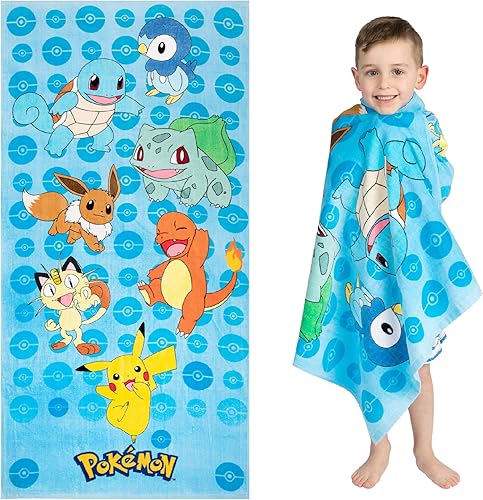 Miniatura 5 de Franco Pokemon Pikachu - Toalla con capucha + toalla de playa Pokemon