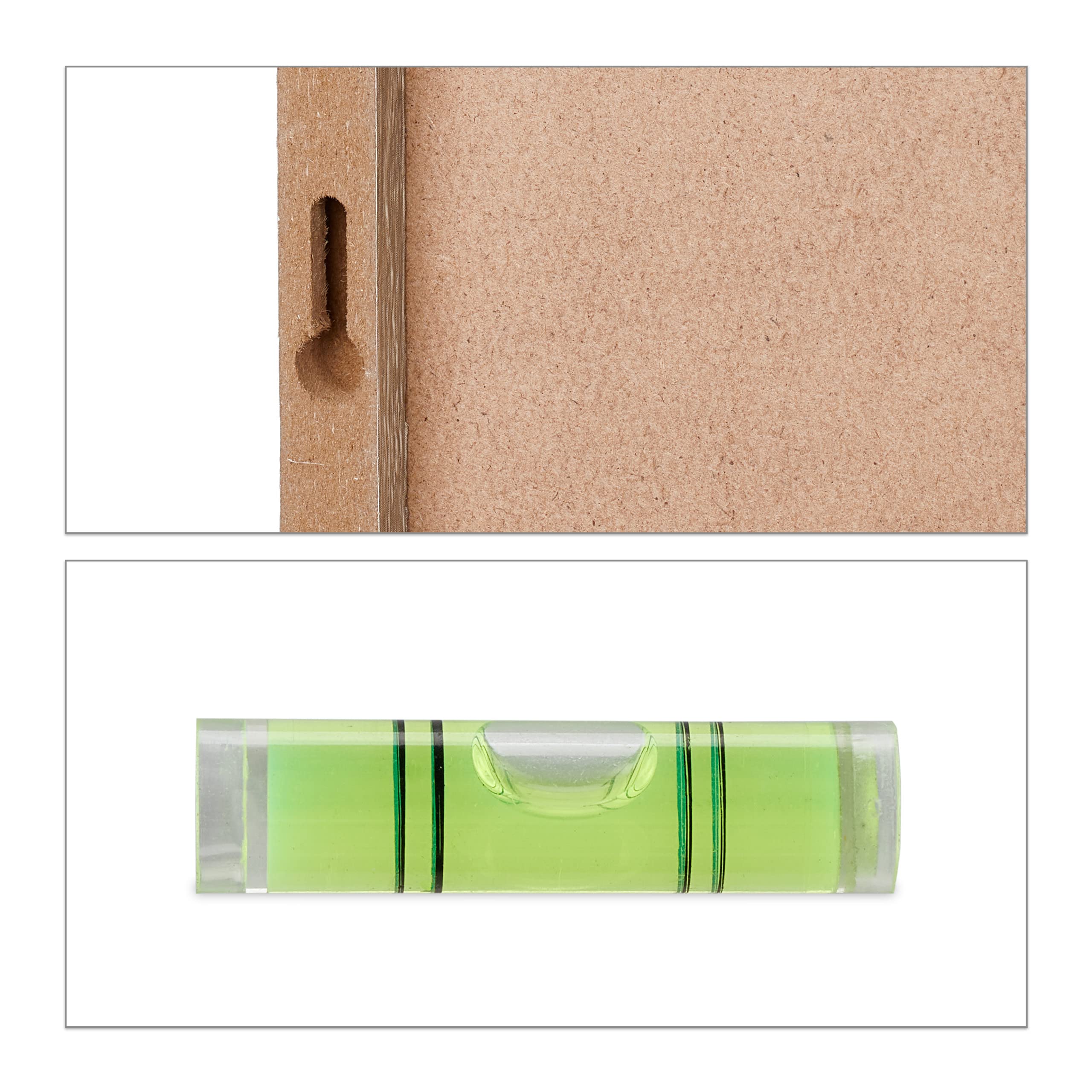 Relaxdays Mensole da Muro, Set 3 Ripiani Sospesi a Cubo, Scaffali in 2 Misure Libreria Parete Design Moderno, Naturale