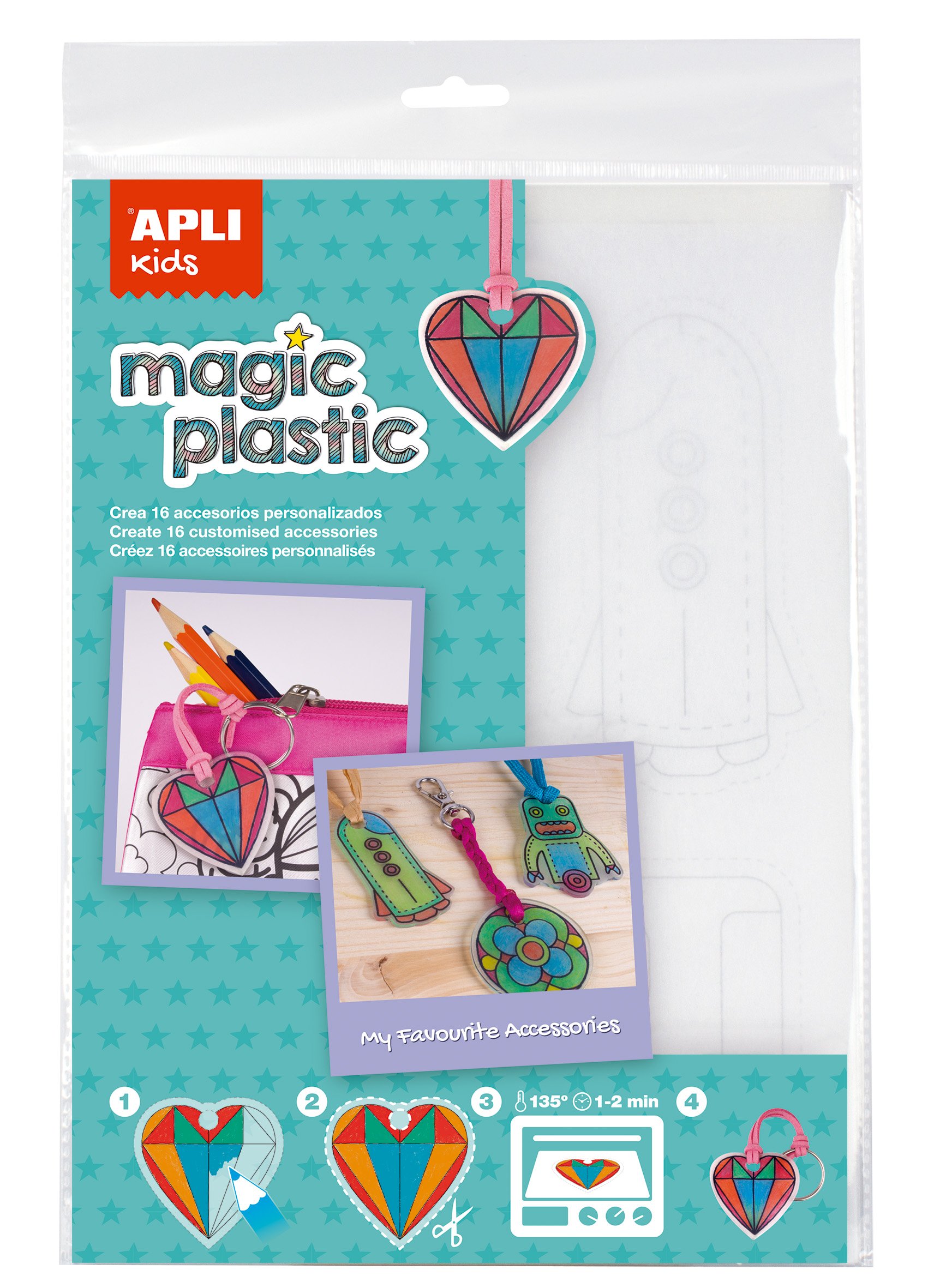 Apli kids 15175 Clear Magic Plastic Bag, Unica