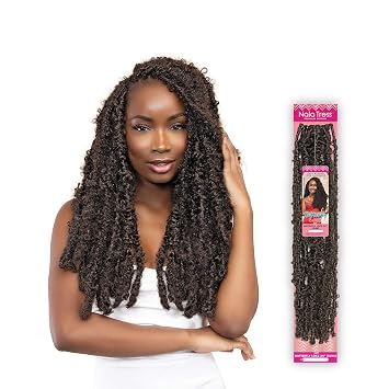 Janet Collection Crochet Braids Nala Tress Butterfly Locs 24(SLIM) (1-pack, 2)