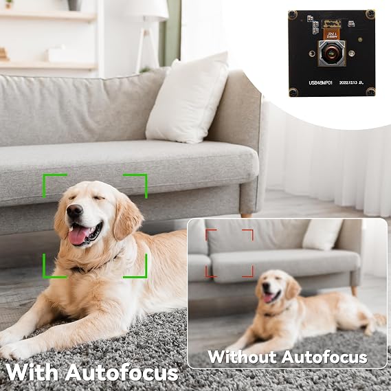 48MP Ultra HD Autofocus USB Camera 4K Video & 80006000 Still 70 No Distortion Lens for Lightburn Laser Engraver | Machine Vision | Embedded Systems