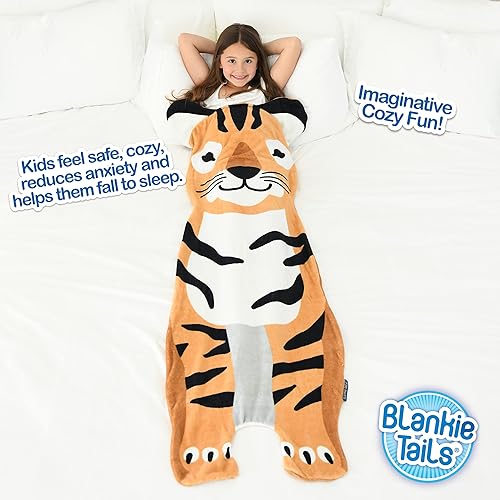 Miniatura 7 de Blankie Tails  Rocket Wearable Blanket - Double Sided Super Soft and Cozy Minky Fleece Blanket, Machine Washable, Perfect for Gifts, Sleepovers, and