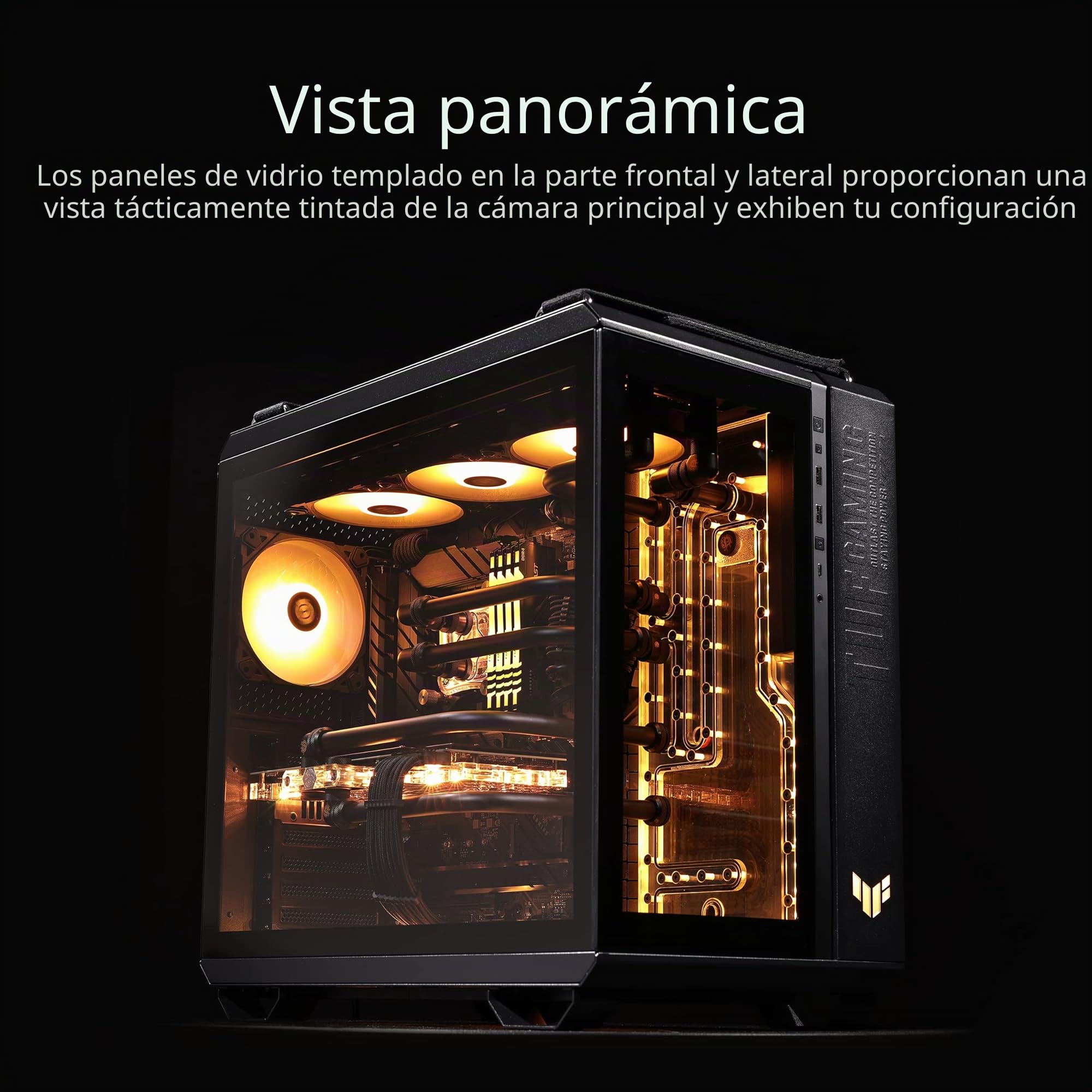 ASUS TUF Gaming GT502 Plus - Caja para PC Gaming ATX - Negra
