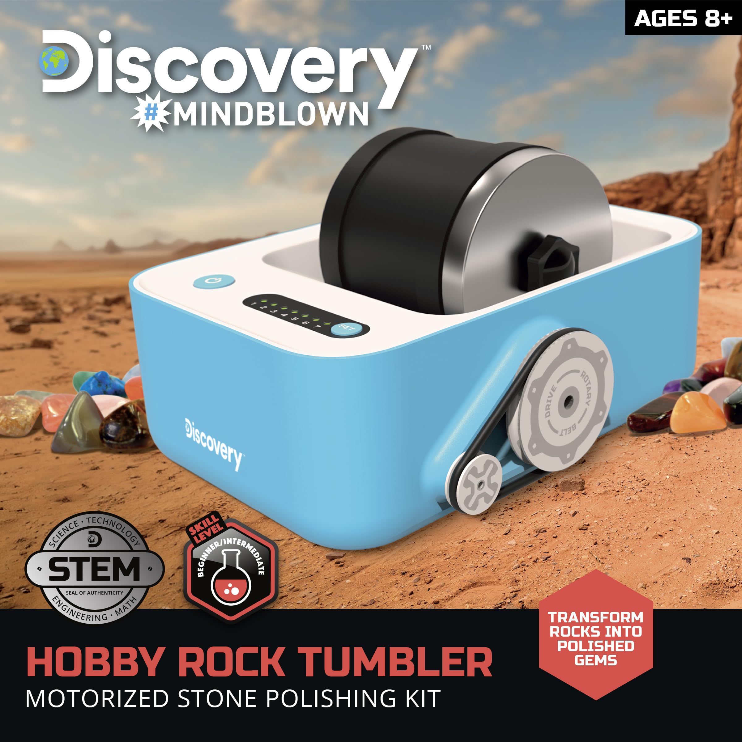 KoolStone Rock Tumbler Barrel 's Top Lid Accessories, Only Compatiable C1 C1 Pro Rock Tumbler, Diameter 5 inches