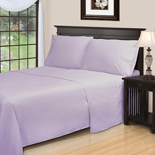 Miniatura 11 de Superior Juego de sábanas de algodón egipcio de 4 piezas, 1000 hilos, diseño moderno, sábanas sostenibles, básicos de lujo, sólidas, sábana bajera A