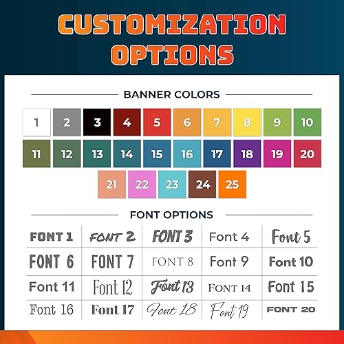 Miniatura 6 de Pancartas y letreros personalizados para interiores y exteriores con cualquier imagen, logotipo y texto, pancarta de vinilo 20 fuentes y 25