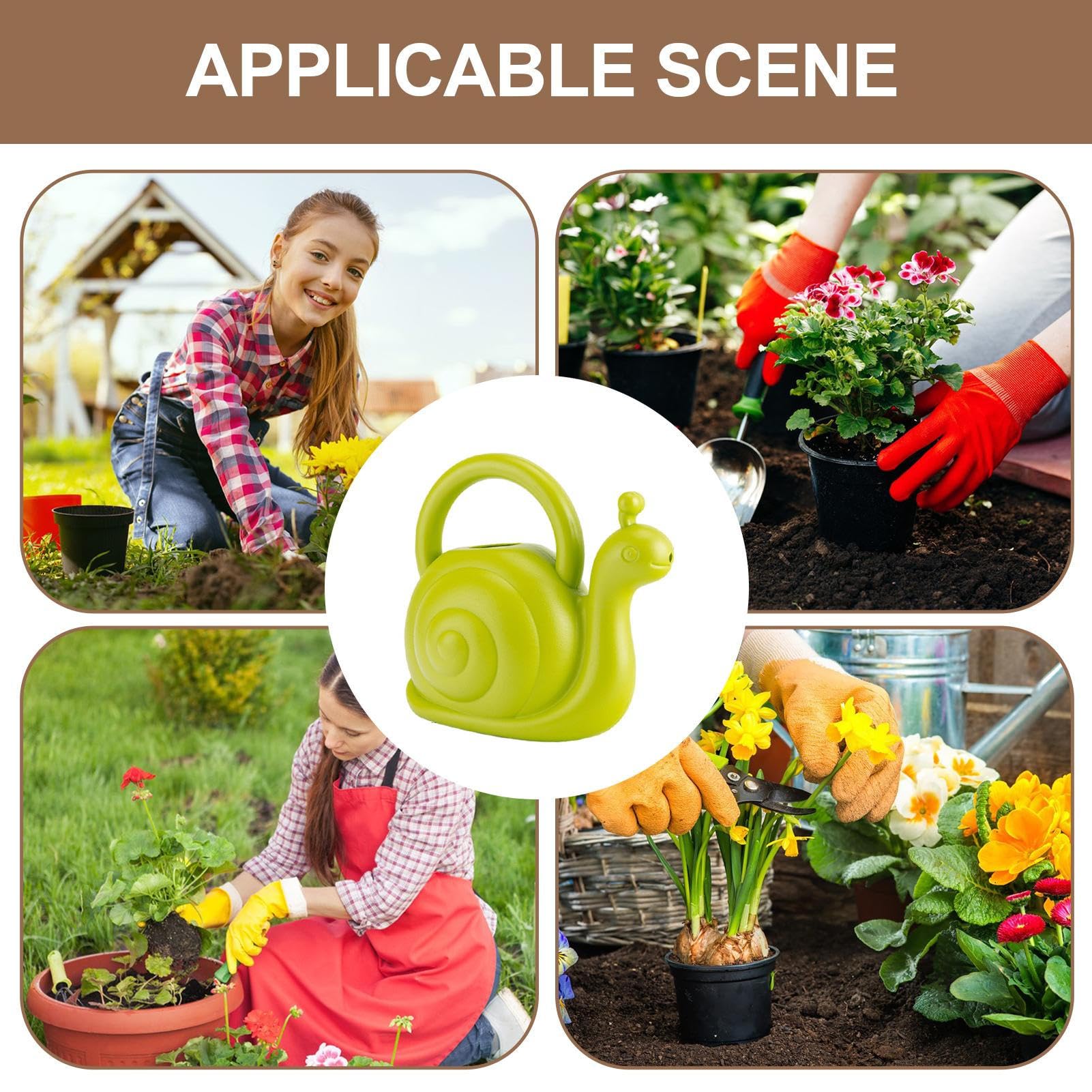Arrosoir Mignon En Forme D'Escargot Pour Enfants - 1,5L, Jouet De Jardinage Créatif Et Amusant Pour Tout-Petits
