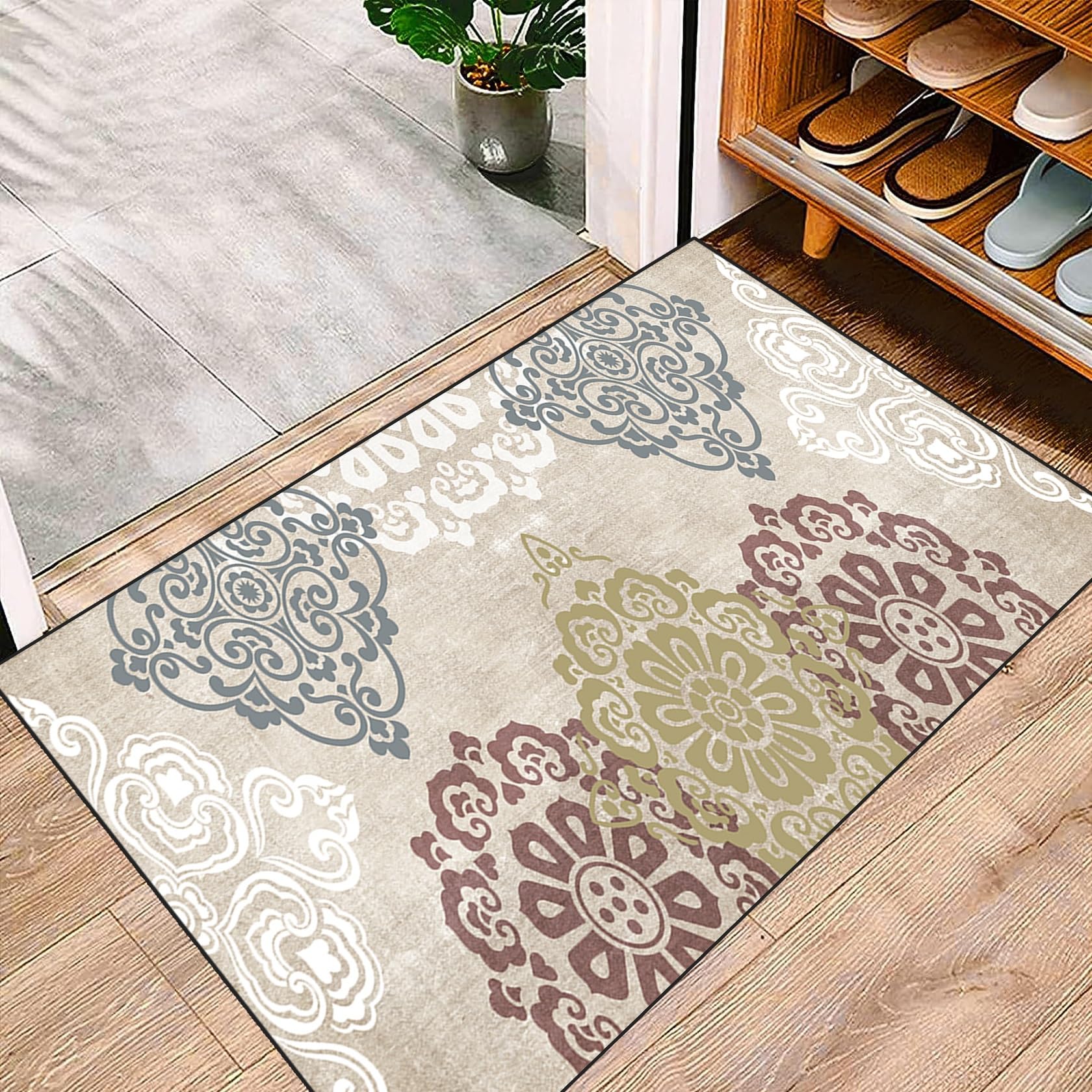Teppich Läufer Flur Küche 80 x 440 cm rutschfest & Antistatisch Teppich Läufer Küchenteppich Flur Läufer Erhältlich in vielen Größen für Flur & Wohnraum, A