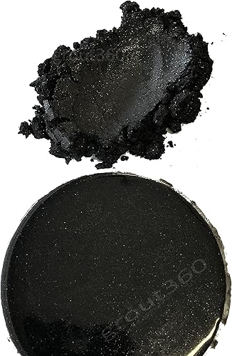 Miniatura 3 de Black Pearl Pigment Mica Powder Shimmer Metallic Effect 1.76 oz aprox. 1.8 onzas para pintura epoxi plásticos