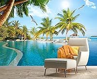 Vista 13 de Papel tapiz de pared para guardería infantil de bosques de acuarela coloridos, 137 x 100 pulgadas