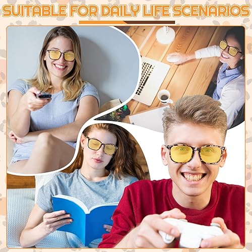 Miniatura 4 de 4 pares de lentes de conducción de visión nocturna para hombres y mujeres, polarizados, antirreflejos, lentes amarillos, lentes de visión nocturna,