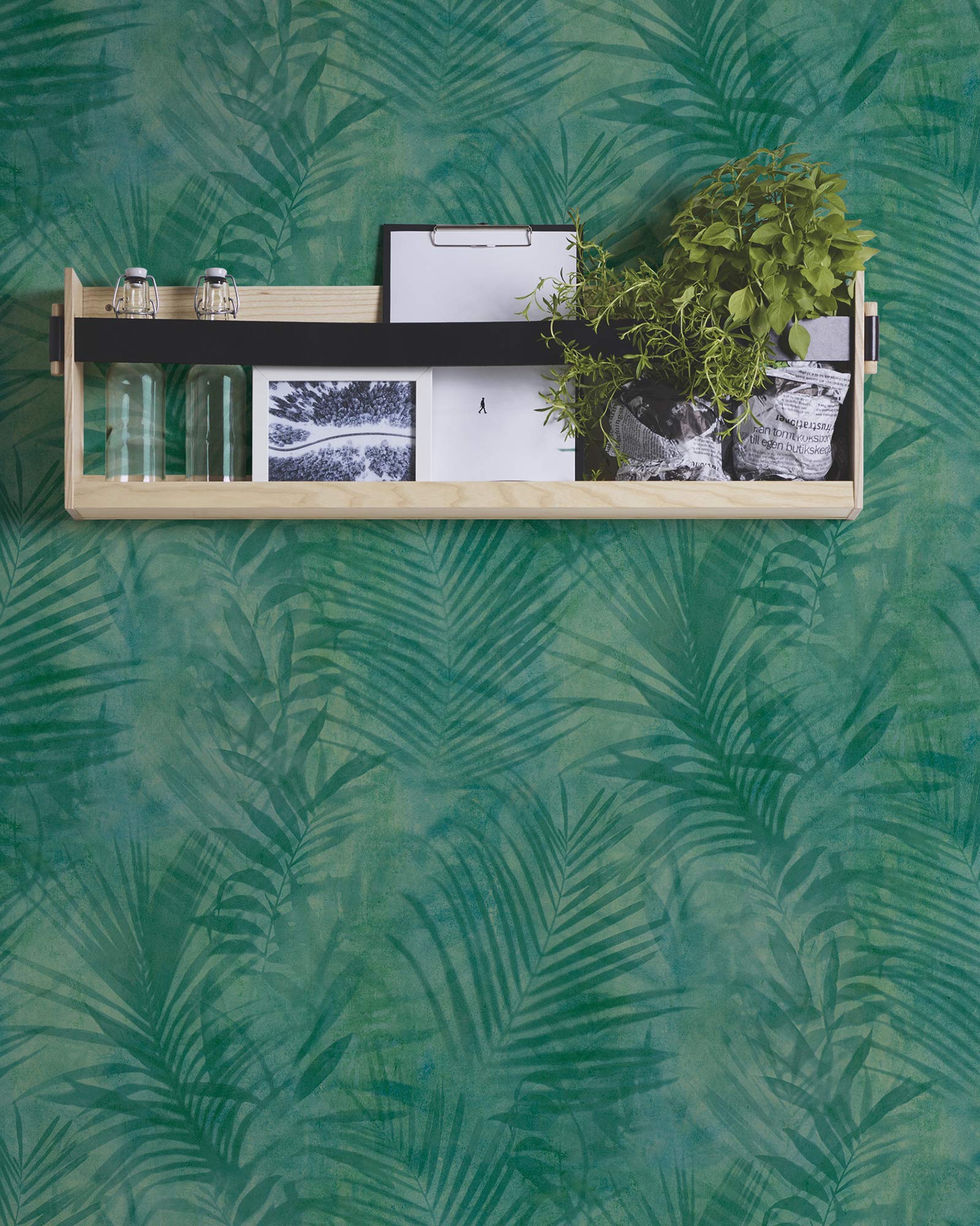 Carta Da Parati Palme In Tessuto Non Tessuto - Design Moderno 10.05m X 0.53m | Beige/Crema/Grigio | A.S. Creation - Foto 6