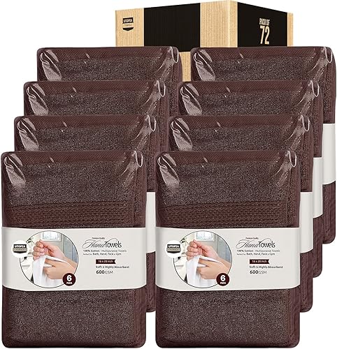 Utopia Towels Juego de 72 toallas de mano de alta calidad, (16 x 28 pulgadas), 100% algodón hilado en anillo, ultra suaves y altamente absorbentes,