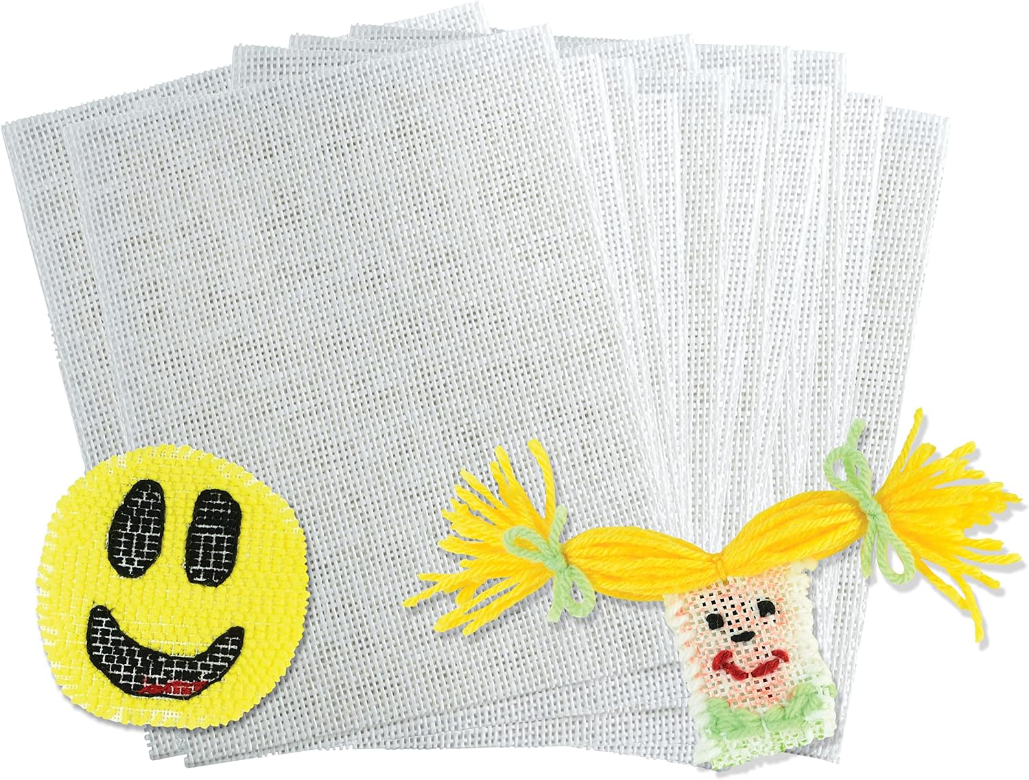 PAPER MESH, ECO-FRIENDLY READY TO CRAFT, BEGINNER EMBROIDERY CRAFT, LEARN TO EMBROIDER, CRAFTING FOR CHILDREN AND ADULTS