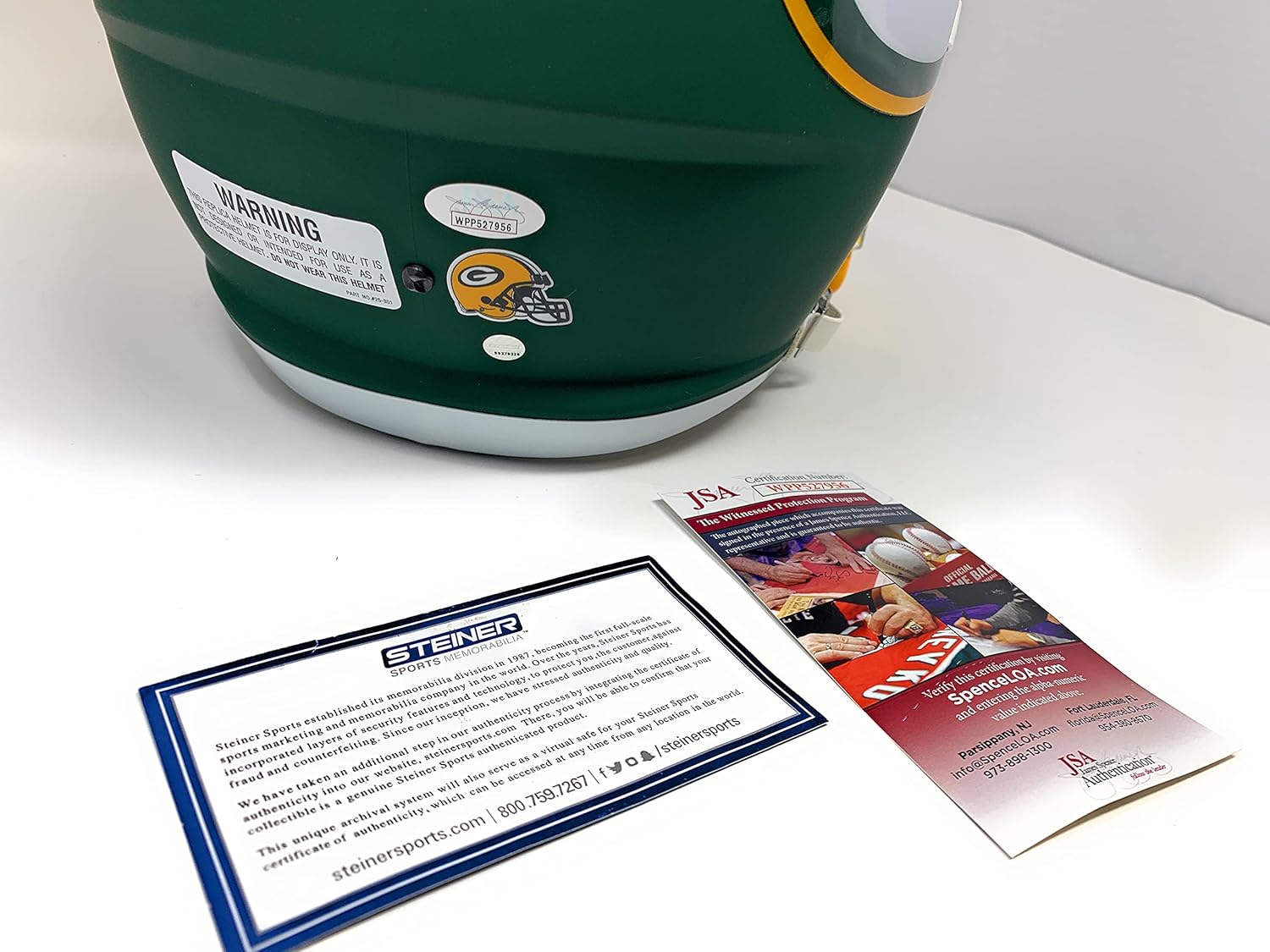 Aaron Rodgers Davante Adams DUAL Green Bay Packers Signed Autograph Full Size RARE AMP Licensed Helmet JSA & Steiner Sports Certified : Collectibles & Fine Art