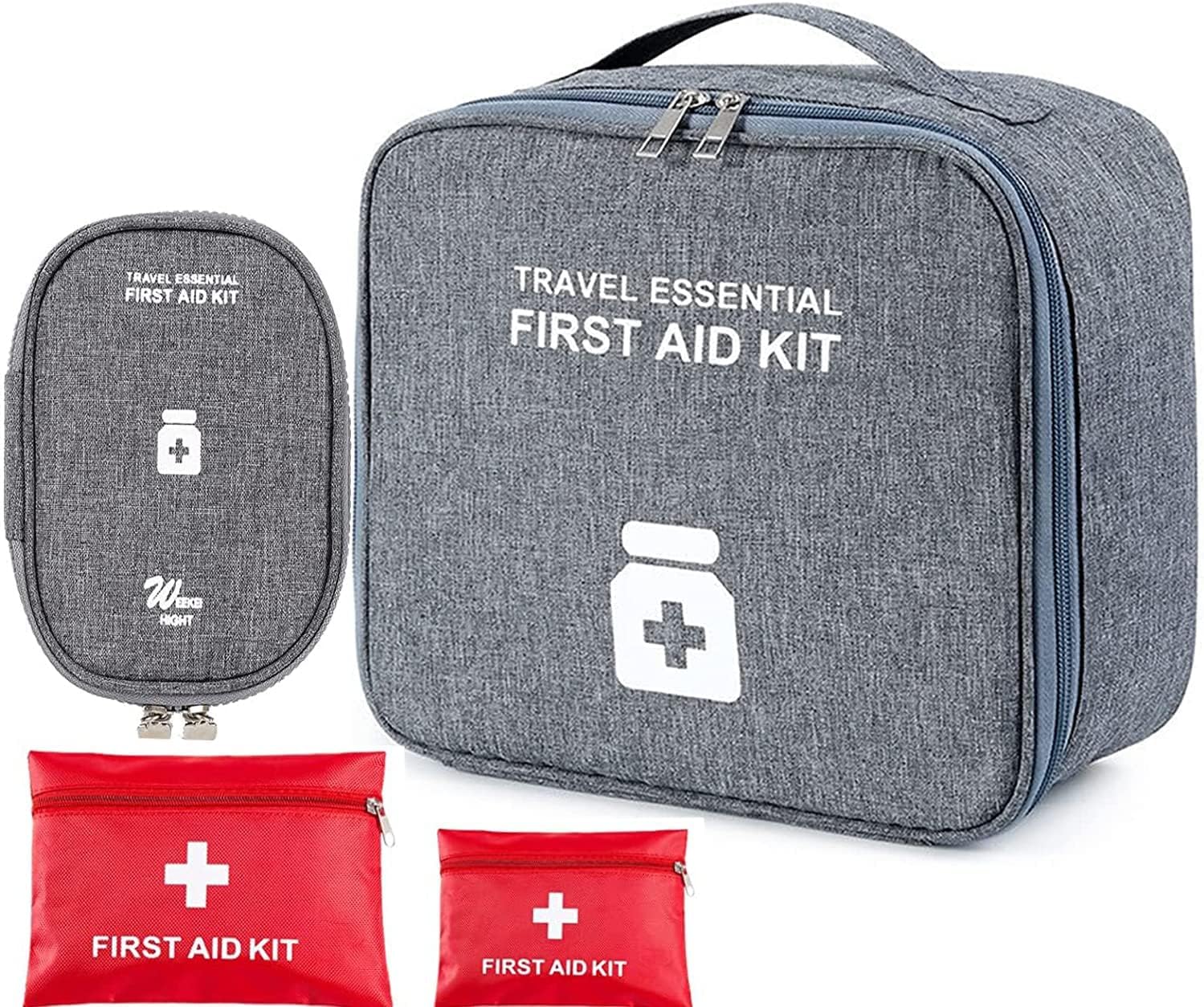 – KASTWAVE First Aid Kit Empty, Camping First Aid Bag, Medicine Tools Travel Storage Bag, Suitable For Home Outdoor Hiking Camping Car Office Workplace