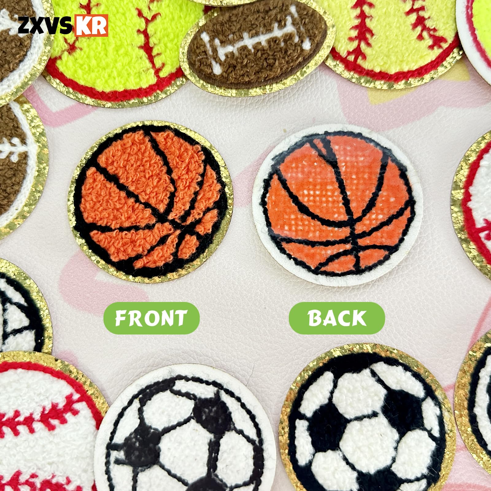 Iron On Patches Sports 18Pcs Sports Theme Patches, Chenille Baseball ...