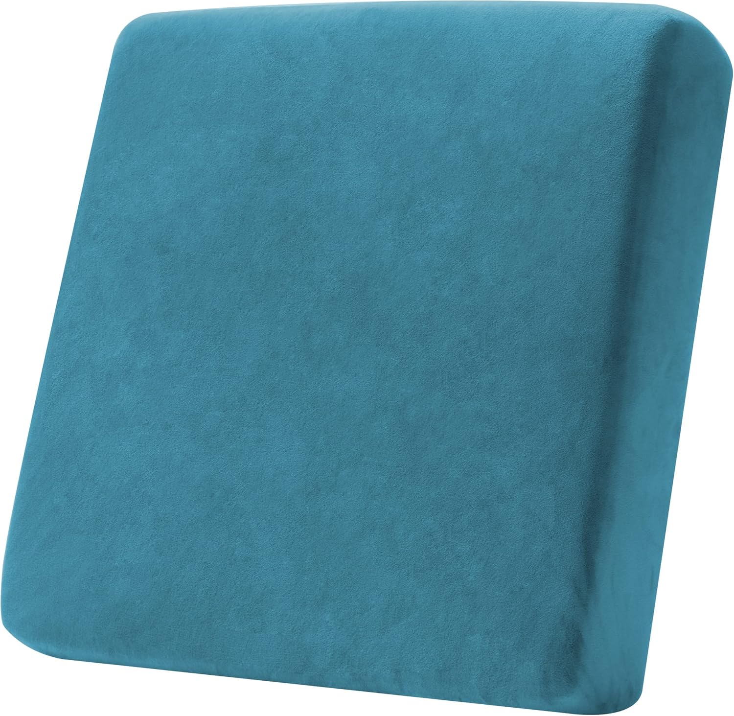 SUBRTEX Sofa Cushion Covers Velvet Couch Cushion Covers Furniture Protector Soft Stretch Sofa Seat Covers Cushion Slipcovers for Pets (Small, Black)