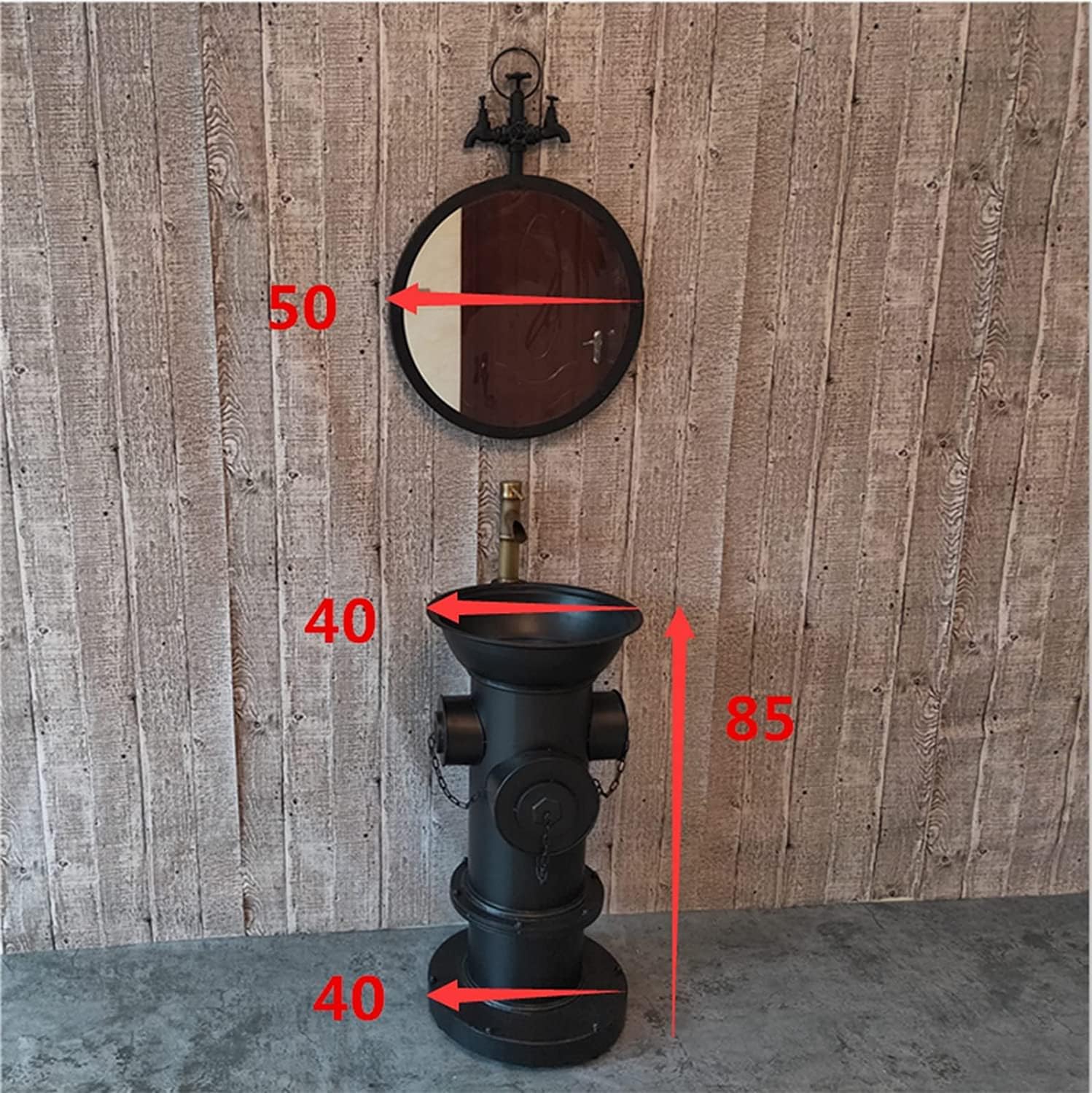 自立型バスルーム台座シンク - ホテルアート化粧台 - バスルーム