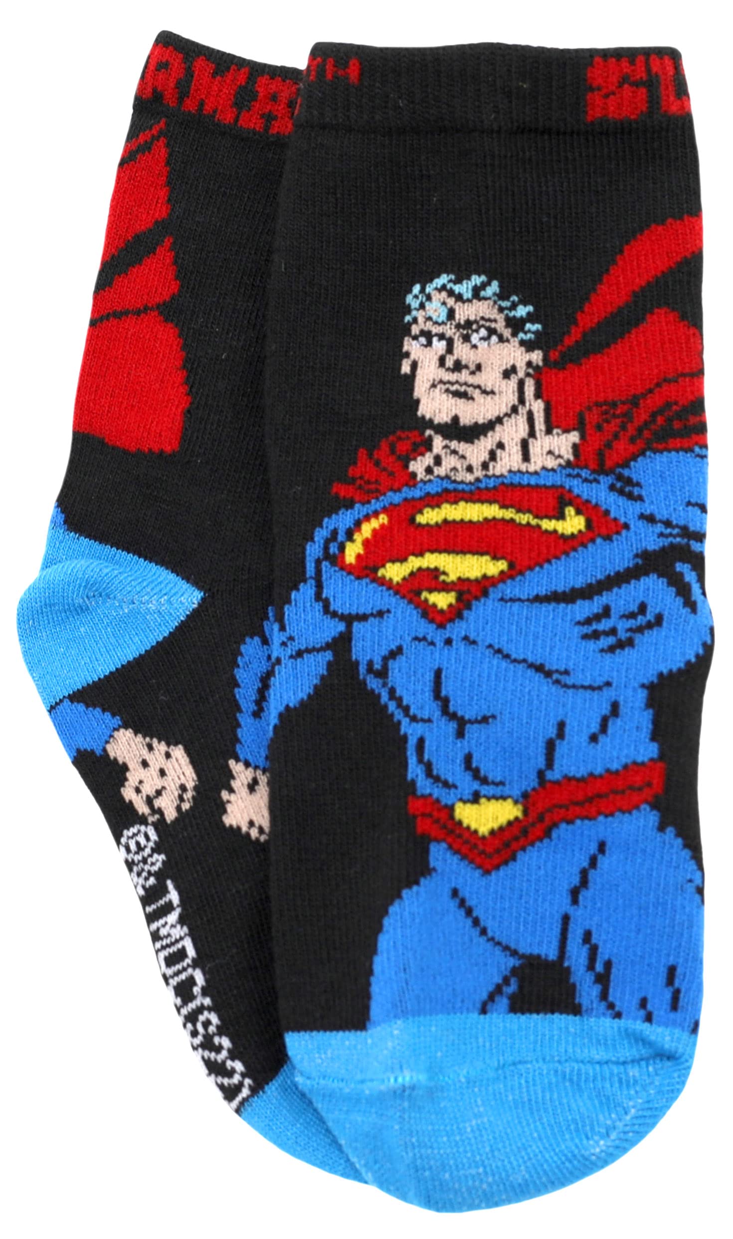 DC Comics Little Boy's Justice League Superhero Crew skarpety, 5 sztuk