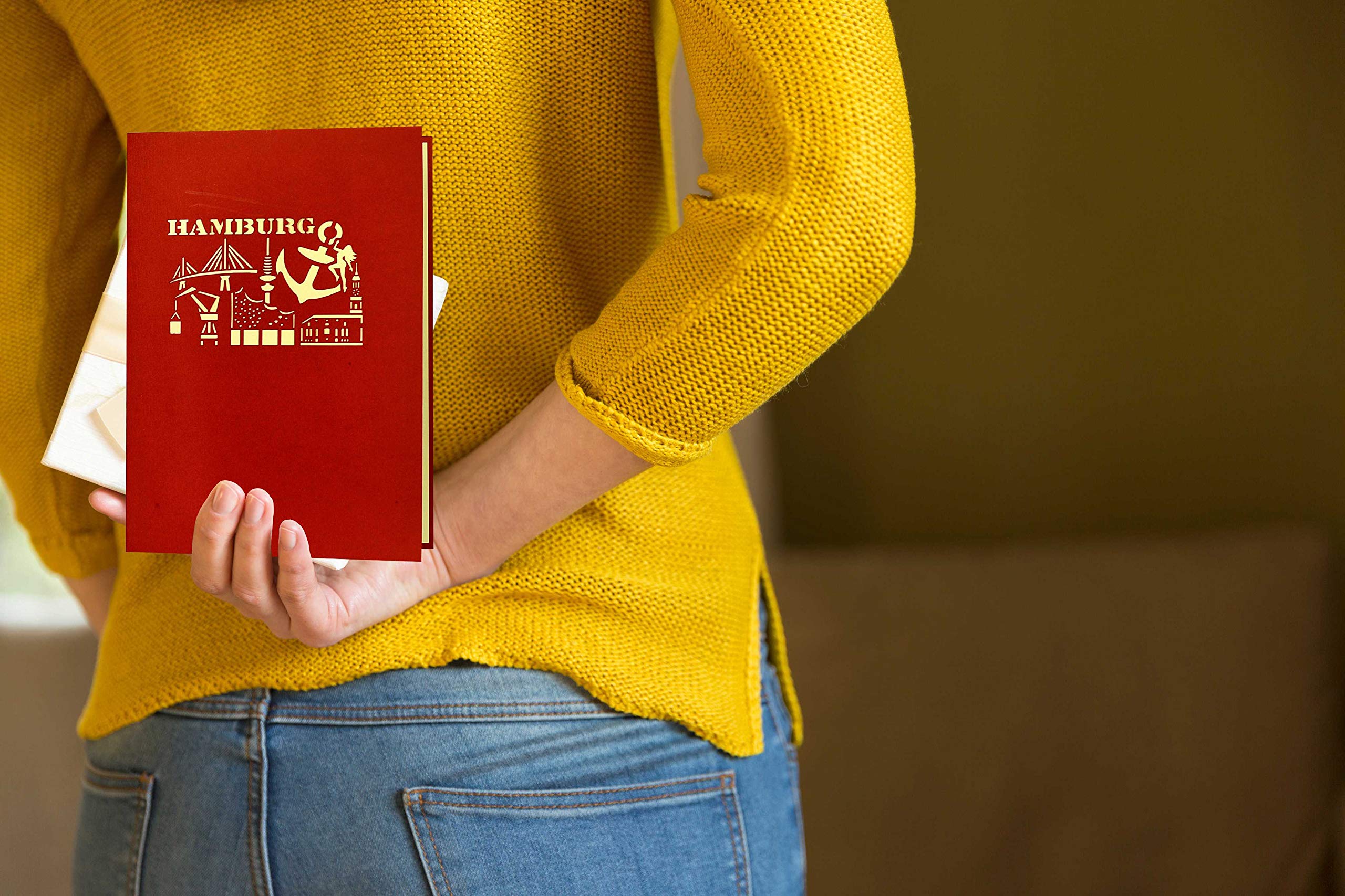 Biglietto Pop-up 3D "Magonza - Panorama Con La Cattedrale Di Magonza E La Città Vecchia" - Biglietto Di Auguri Unico Come Biglietto Di - Foto 2