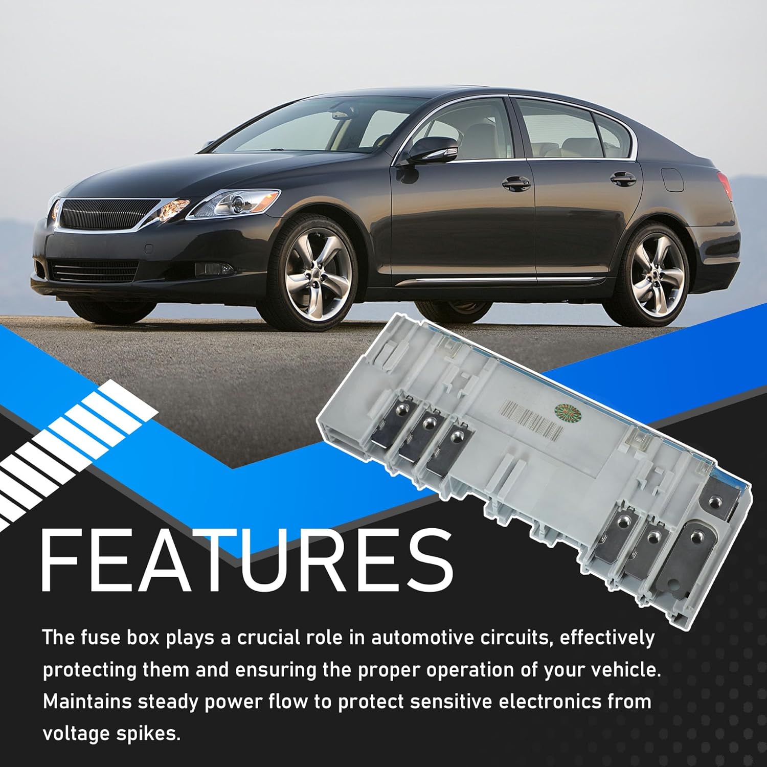 150A 24-Circuit Fusible Link Block Assembly Compatible with 2005-2015 Lexus GS300 GS350 GS430 IS250 IS250C IS350 IS350C Alternator Toyota Crown Majesta Replaces 82620-30170