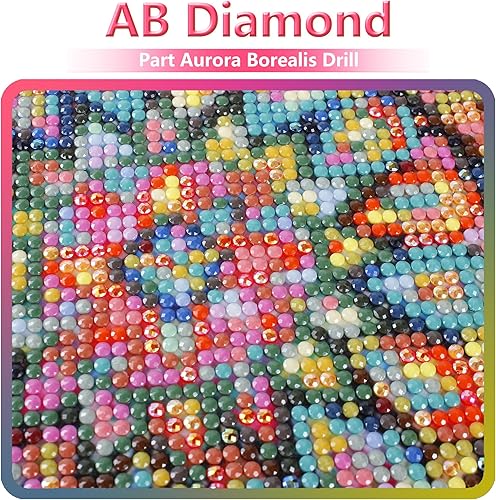 Miniatura 3 de Huacan Kits de arte de diamantes de mandala, kit completo de pintura de diamantes para adultos principiantes 5D redondos puntos de diamante pintura