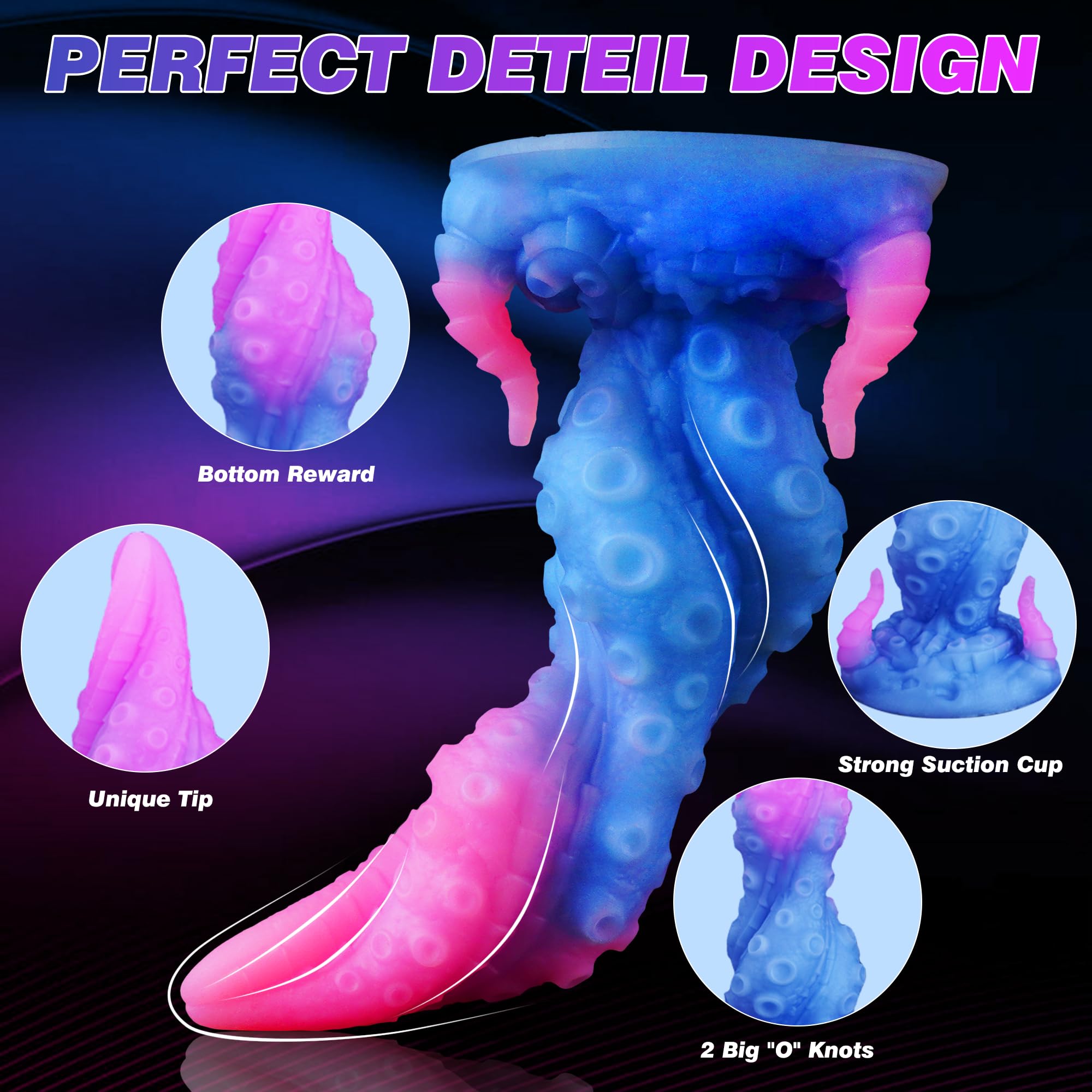 8" Knot Tentacle Dildo, Small Alien Knotted Dildo Monster Unicorn Horse Dragon Dog Dildos with Suction Cup for Hands-Free, Anal Toys for G-Spot Prostate, Adult Sex Toys for Women Men Gay Couples: Dragon Dildo Fantasy Dildo, 9.6in Monster Tentacle Dildo Horse Knot Dildo with Suction Cup, Huge Thick Dog Knotted Dildo for G-spot, Adult Sex Toys & Games, Sex Toys for Women, Male Sex Toys for Men
