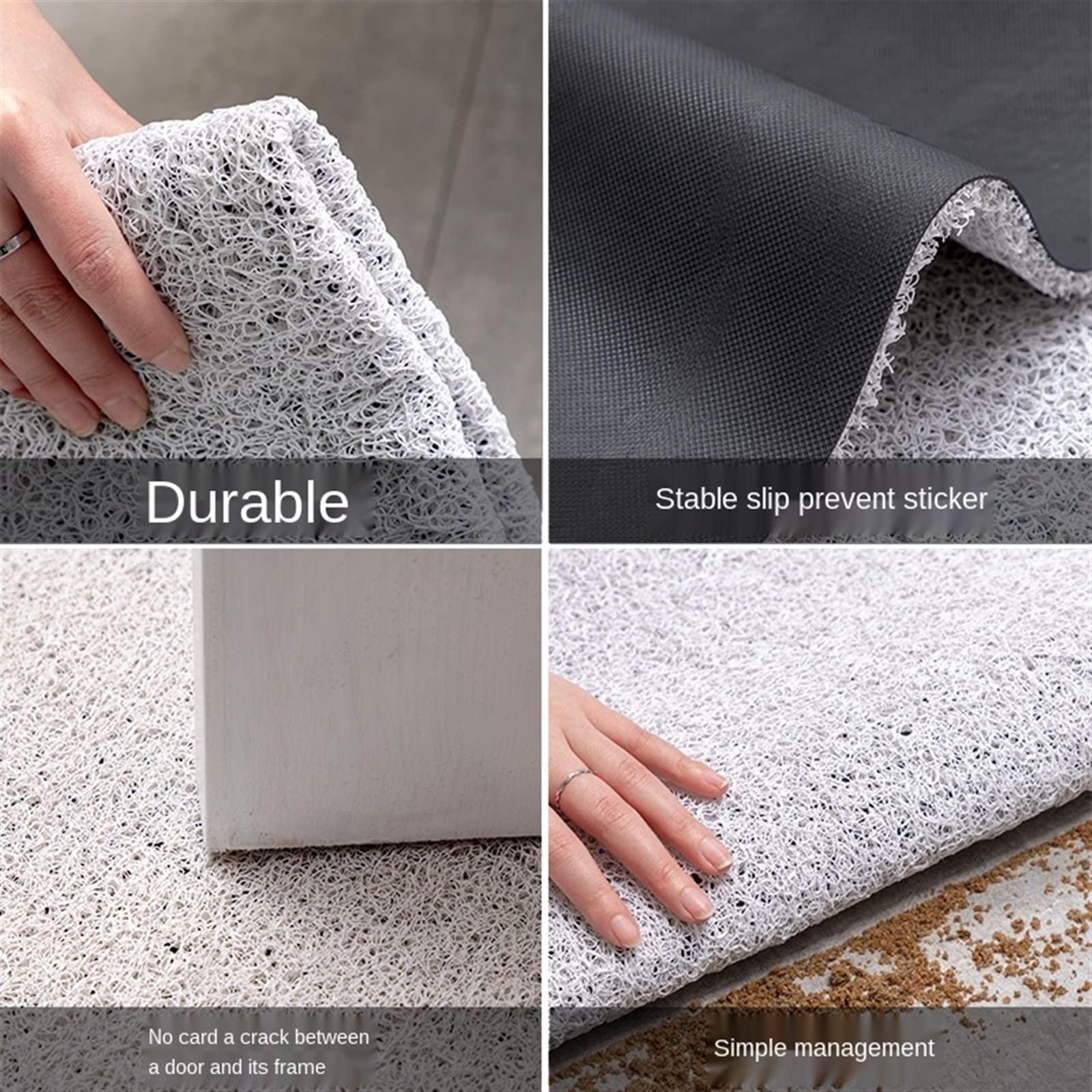 Bathmat Bath Mats Dywaniki i maty Wycieraczka antypoślizgowa wodoodporna pyłoszczelna dywan przedpokój mata do kąpieli pcv mata kuchenna może być cięta na zamówienie kryty wycieraczka wejściowa do dom