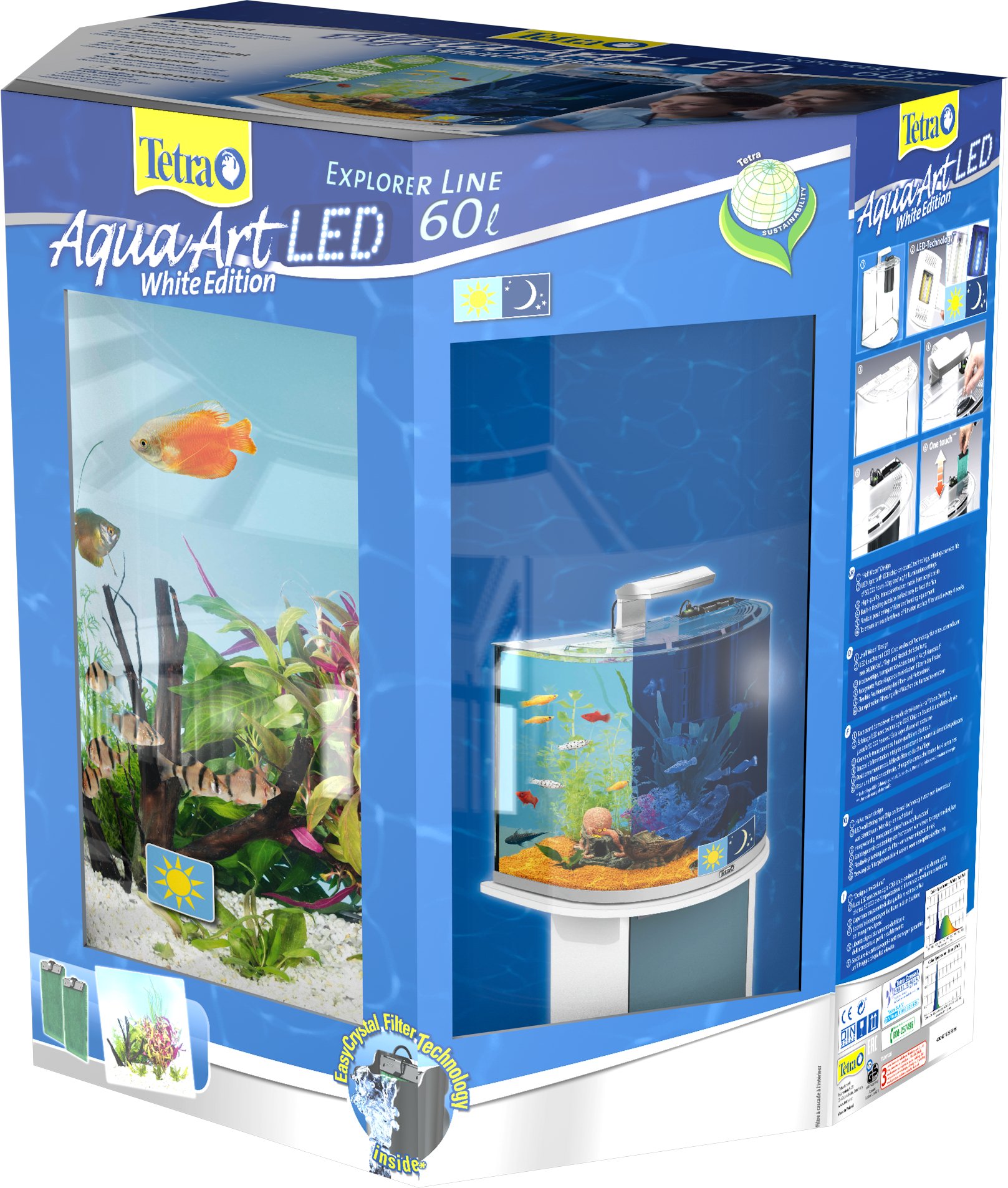 Tetra Aquaart Explorer Line Acquario, Bianco