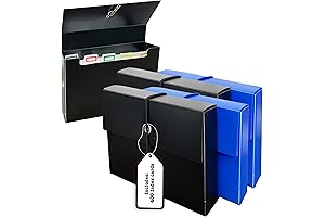 Manaloom Index Card Case 4x6 Pack of 4 with 400 Index Cards