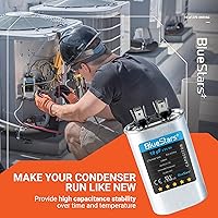 Vista 8 de [Listado UL] BlueStars 10 uF ± 5% MFD 370/440V CBB65 CBB65A Pieza de Repuesto de Capacitor de Arranque y Funcionamiento Ovalado - Capacitores