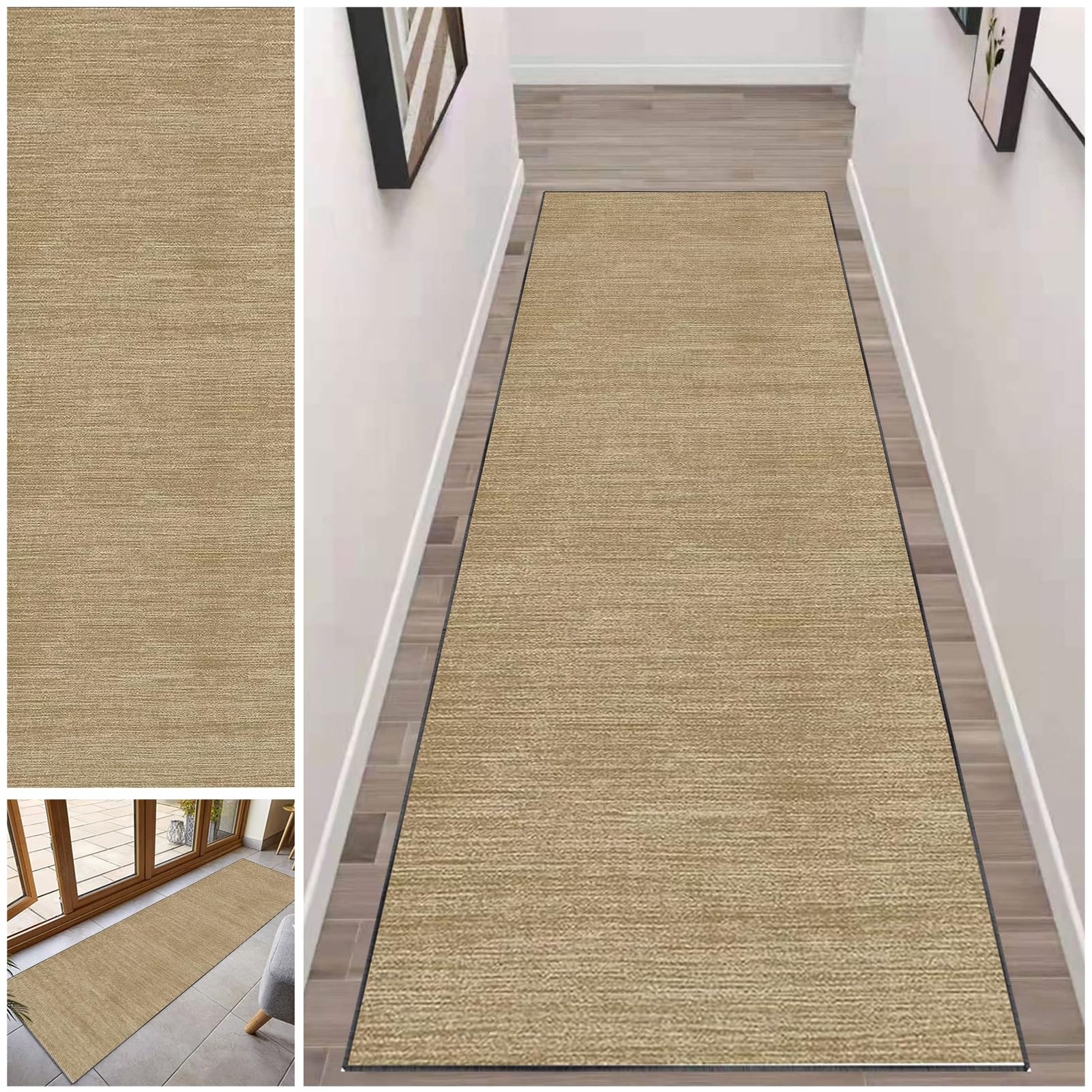 Fcenghox 203-A Runner Rug For Hallway Long Non Slip Kitchen Runners Rug 40 X 120 Cm Washable Absorbent Door Runner Mats Carpet Runners For Hallways Hall Narrow Rugs Entrance Mat Kitchen Anti-Slip Floor Mats