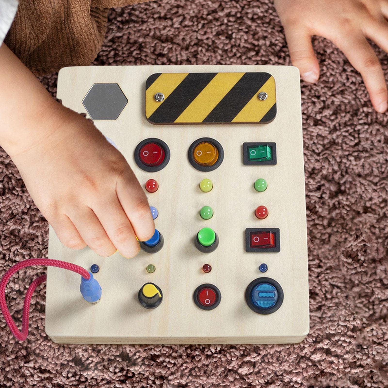 Tablero de Actividades de Madera, Juguete de Desarrollo, Juguete para Niños de 1 a 4 años.