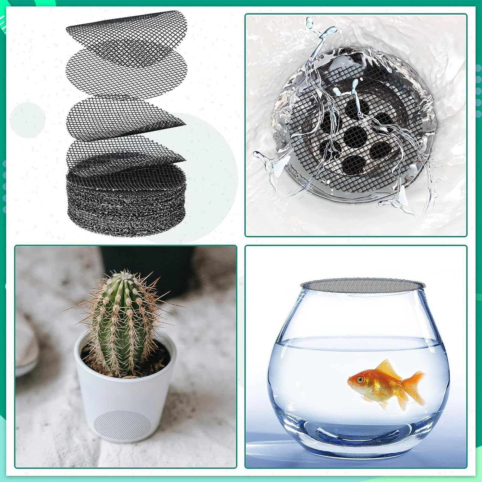 20 Stück Blumentopf-Unterlagen Aus Kunststoff – Drainagegitter, Rund, Für Topfböden, 5,5 & 7,5 Cm