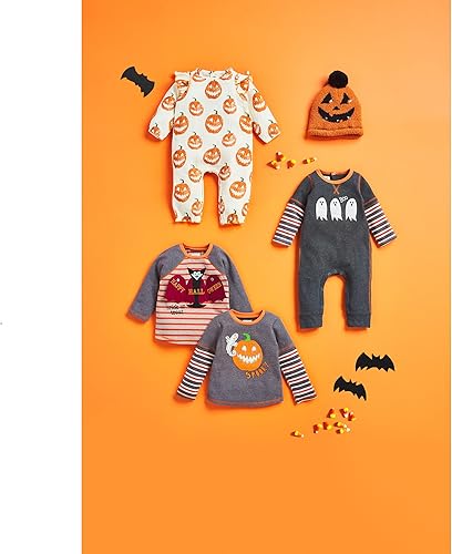 Miniatura 2 de Mud Pie Camiseta de calabaza de Halloween para bebés niños