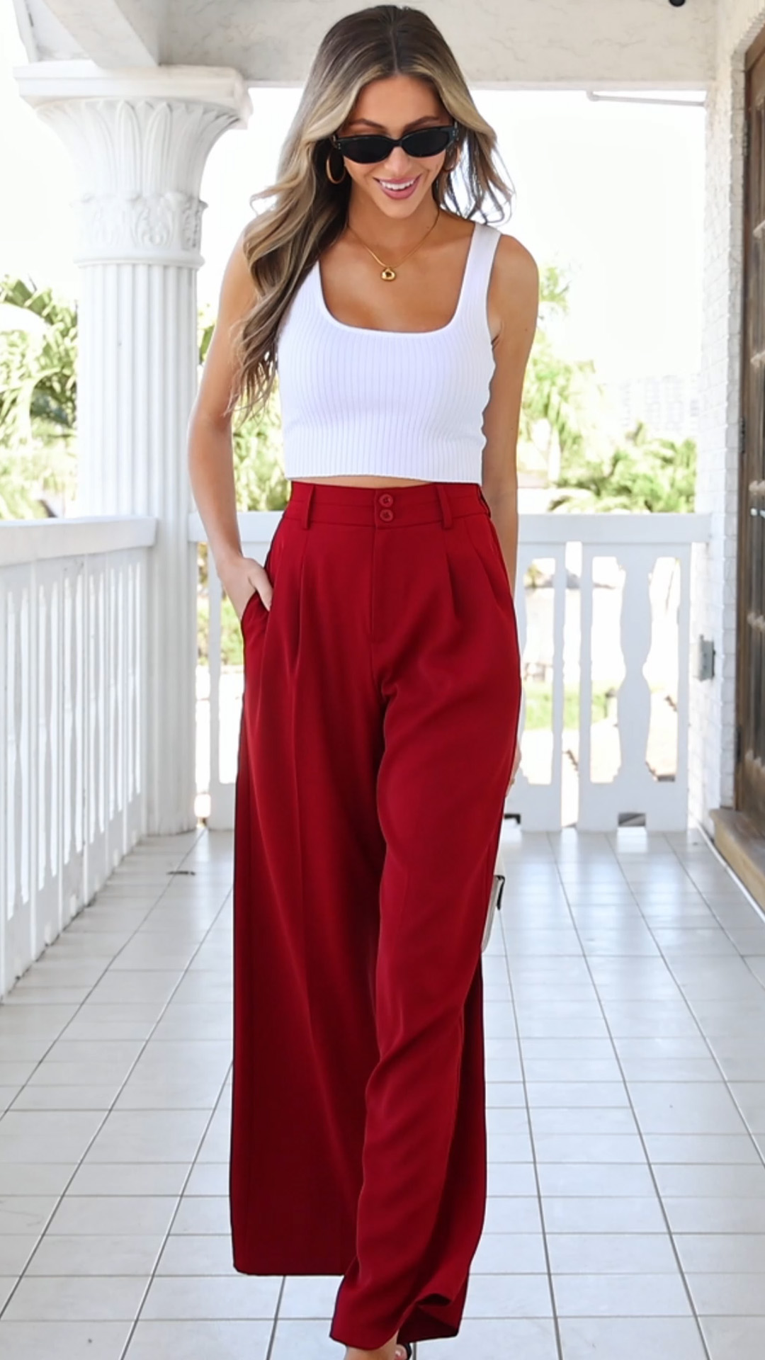 PRETTYGARDEN Womens Spring Wide Leg Palazzo Pants 2026 Trendy