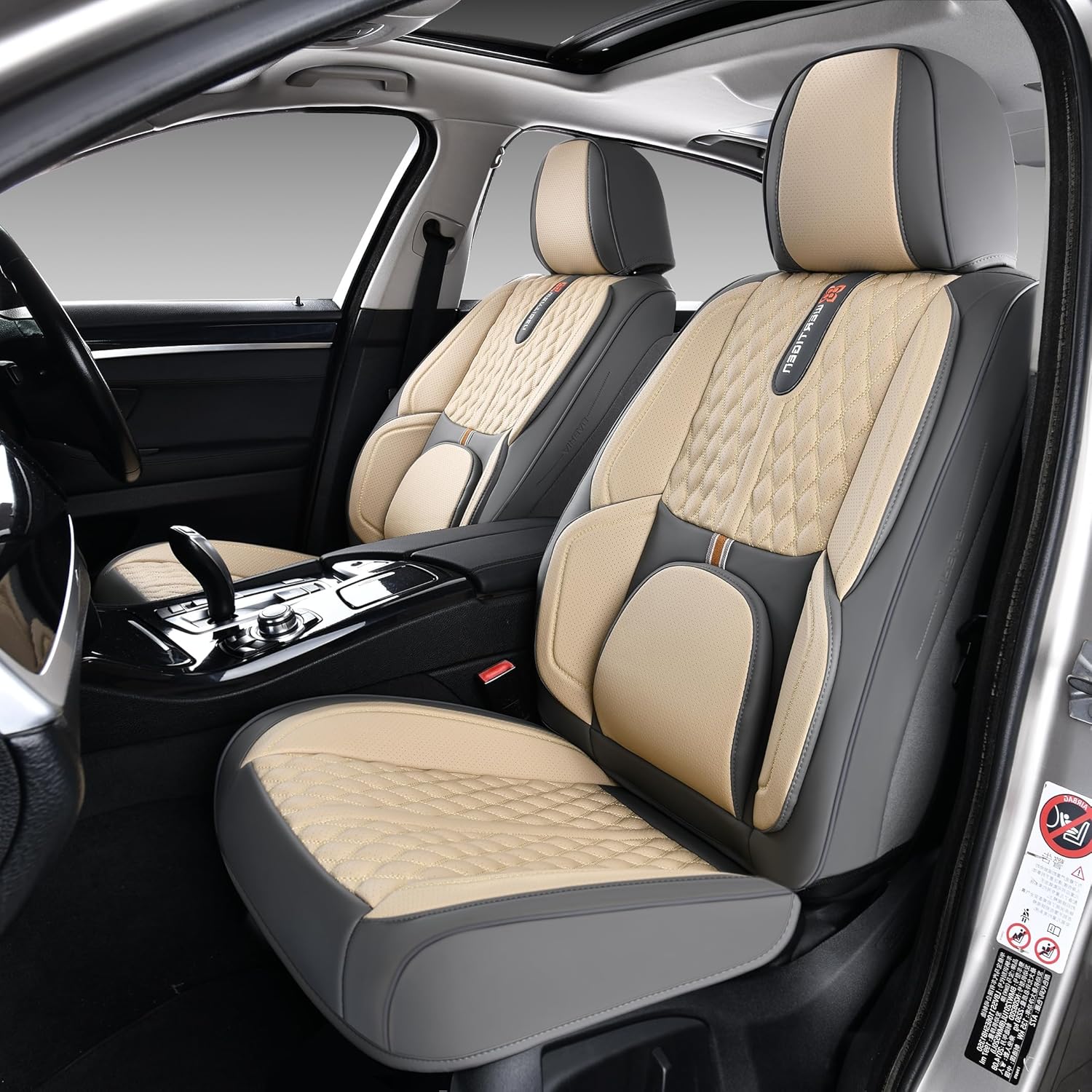Car Seat Covers for Lexus LS430 (2001-2006),Luxurious Leather, Water-Resistant and Abrasion-Resistant,5-Seat Full Set, Seats,Protect and Upgrade Interiors,Airbag Compatible