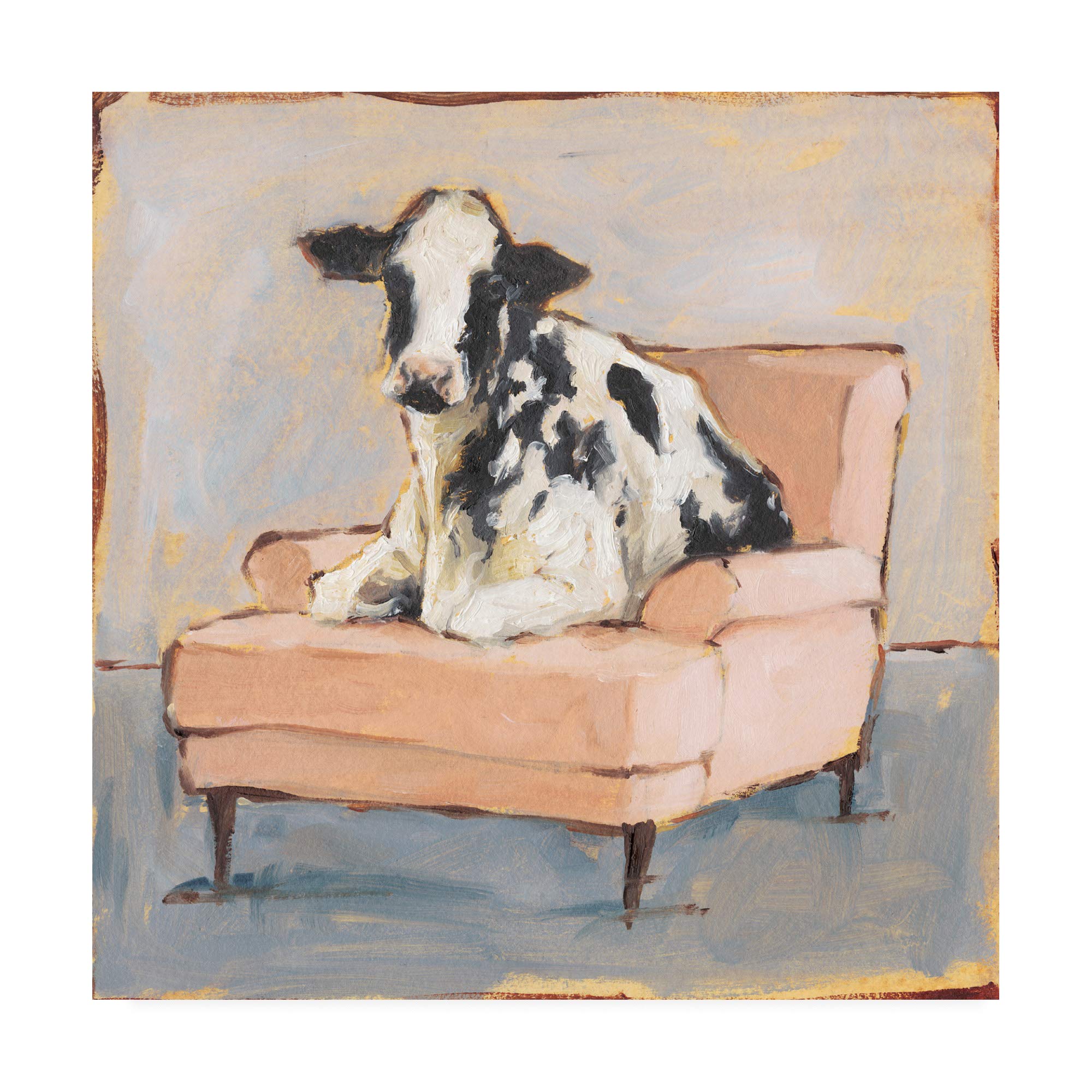 Trademark Fine Art WAG15697-C1818GG Moo-ving in II by Ethan Harper, 18x18