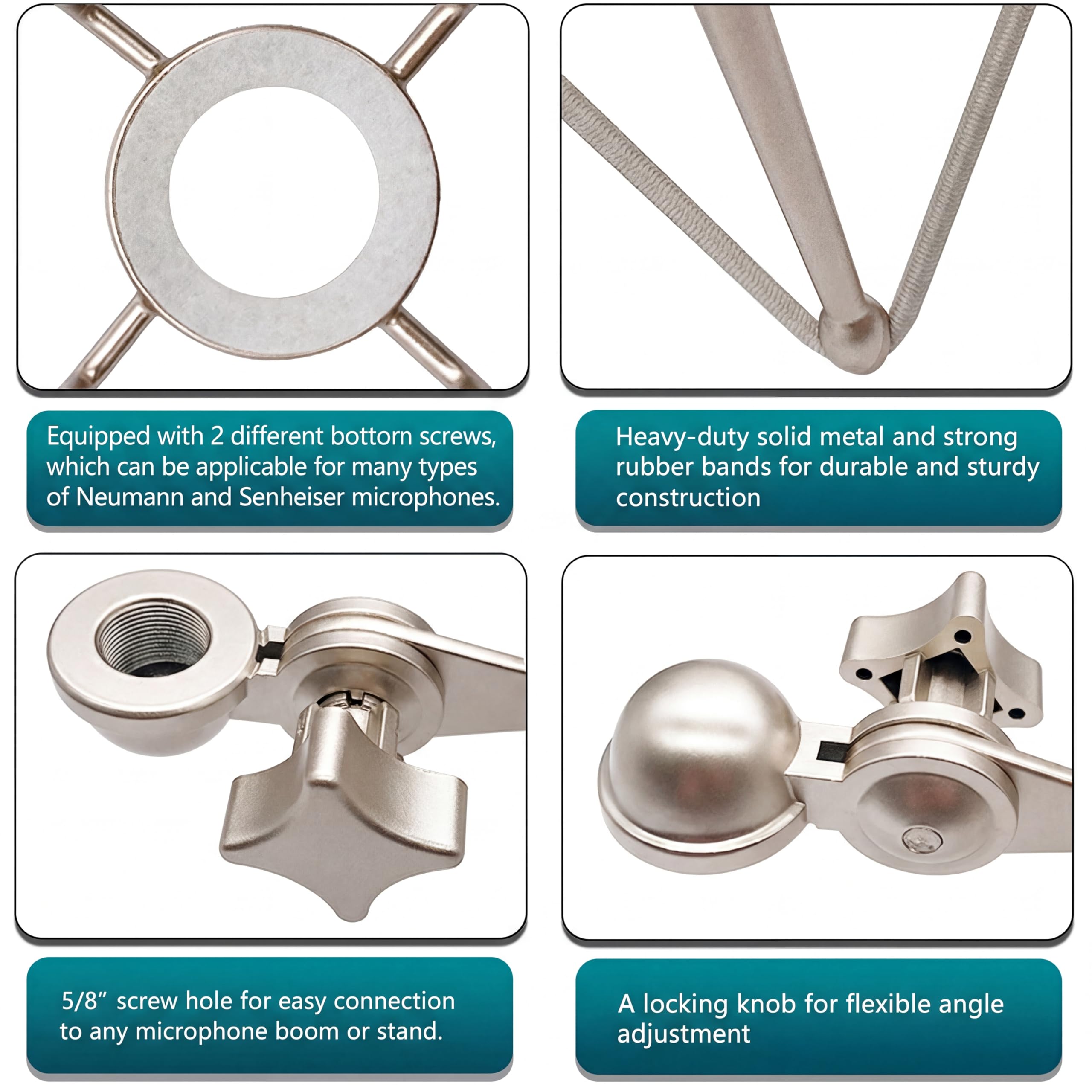 Amazon | Boseen スパイダーマイク ショックマウント マイクホルダー