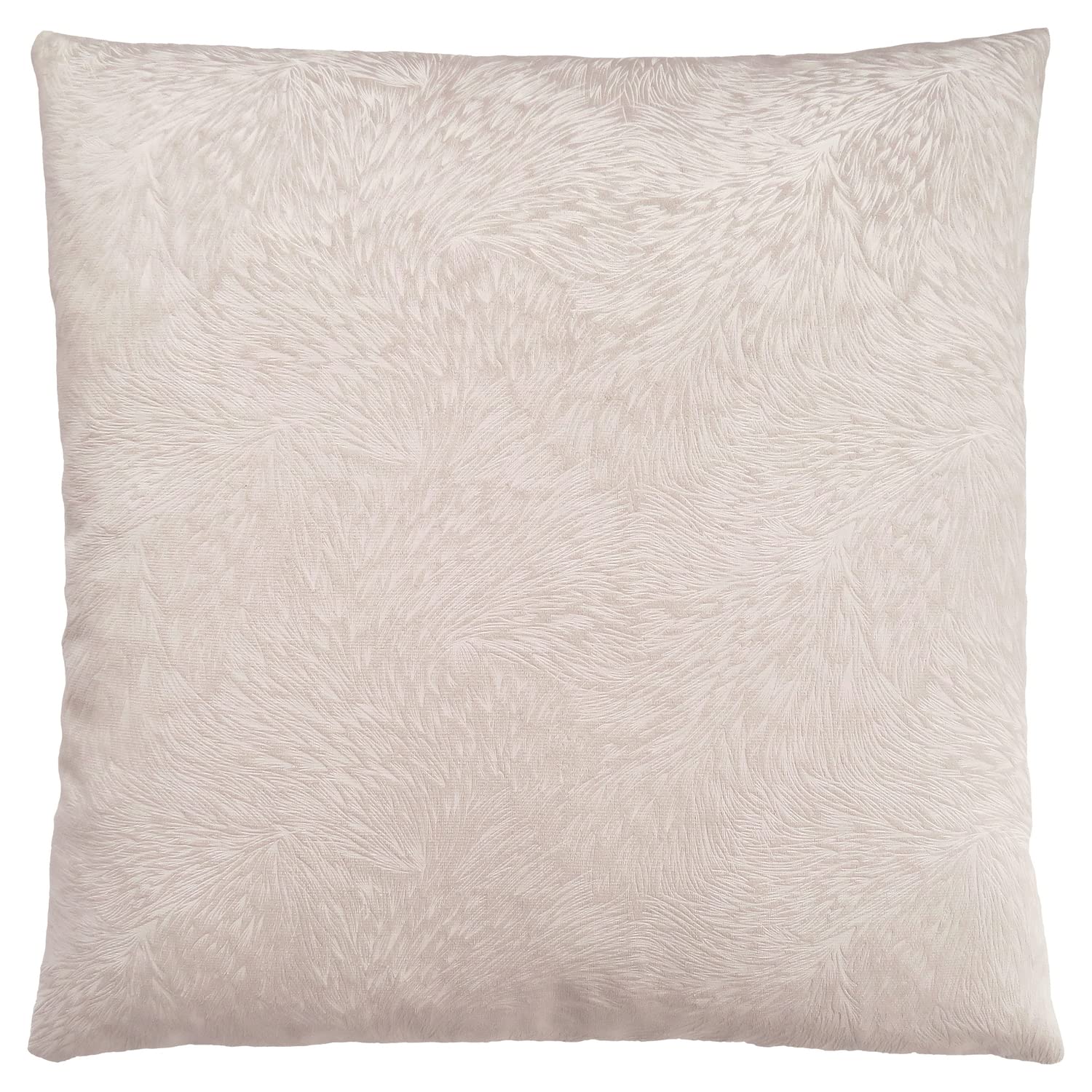 Monarch Specialties 9318, 18 X 18 Square, Insert Included, Decorative Throw, Accent, Sofa, Couch, Bedroom, Polyester, Hypoallergenic, Beige, Modern Pillow 18"X 18" Light Taupe Feathered Velvet 1Pc