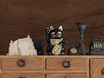 Amazon.co.jp: ご縁猫 ミリオネアキャット(S-SIZE 黒 Black