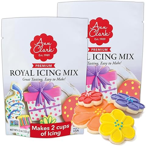Ann Clark Royal Icing Mix 2-pk Makes 4 Cups (32 oz) of Cookie Icing
