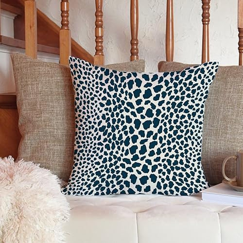 Vista 446 de ArogGeld Chinoiserie - Funda de cojín con estampado de leopardo y guepardo fucsia, con manchas de animales de vaca, color rosa oscuro, decoración