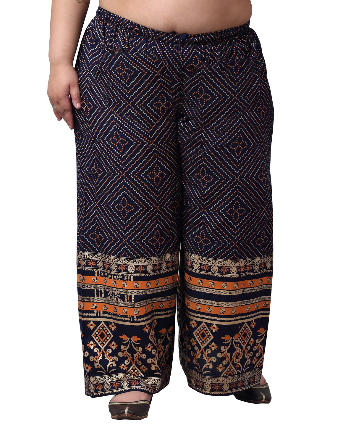 Plus Size Rayon Gold Print Relaxed Loose Fit Palazzo For Women's And Girls ( Available Size 4Xl,5Xl,6Xl,7Xl,8Xl,9Xl,10Xl ) B09Z71Xc4K-image-20