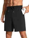 Men's Linerless Workout Shorts - 7'' Quick Dry for Running Sports Athletic Gym with Pockets