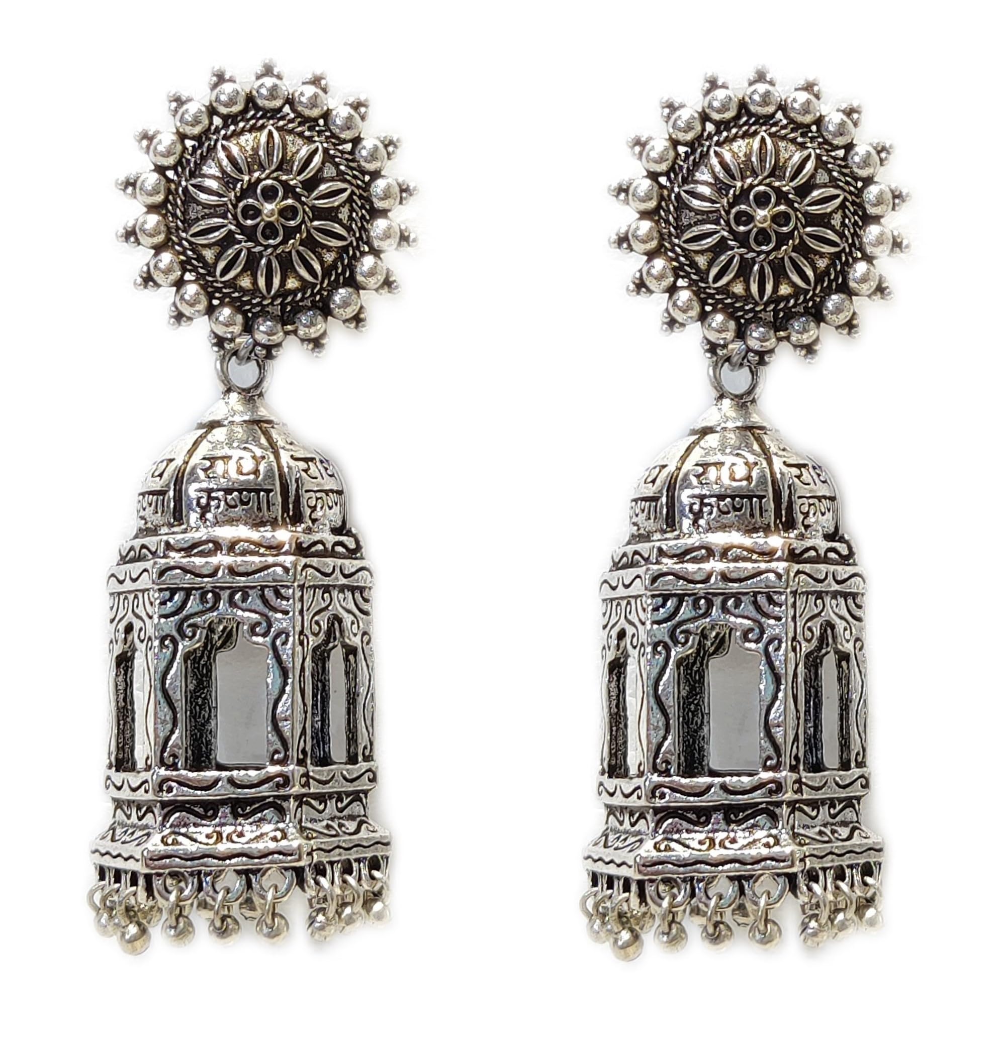 Ammoli Radha Krishna Temple Jhumki Earrings for Women & Girls | Ladies Radha-Krishan Jhumki (B0CPBZ2H7V) Amazon Price History, Amazon Price Tracker